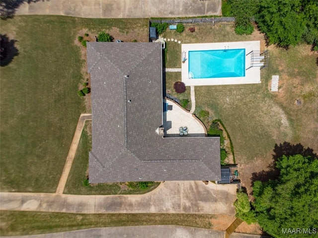 206 Choctaw Dr, Montgomery, AL 36117 - bird's eye view of a pool area