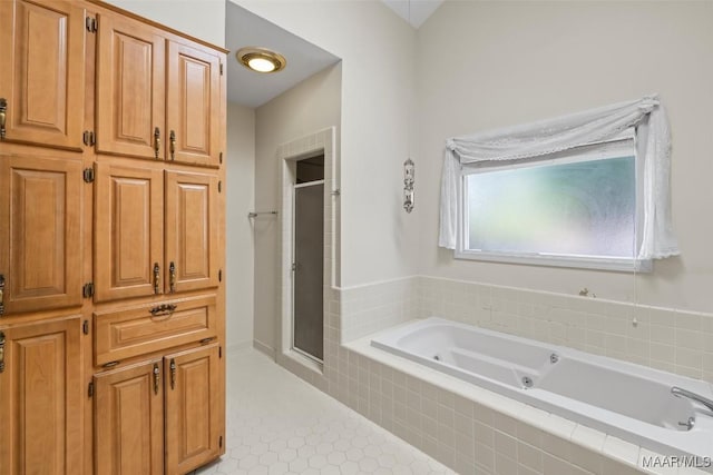 1520 Meriwether Rd, Montgomery, AL 36117 - bathroom with a whirlpool tub and a shower stall
