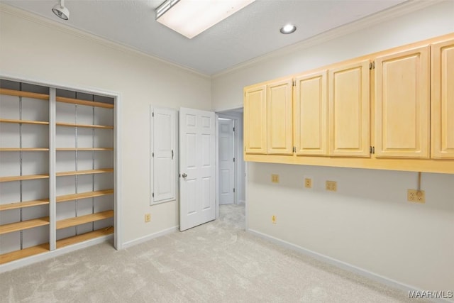 1520 Meriwether Rd, Montgomery, AL 36117 - unfurnished bedroom with ornamental molding, light carpet, and baseboards