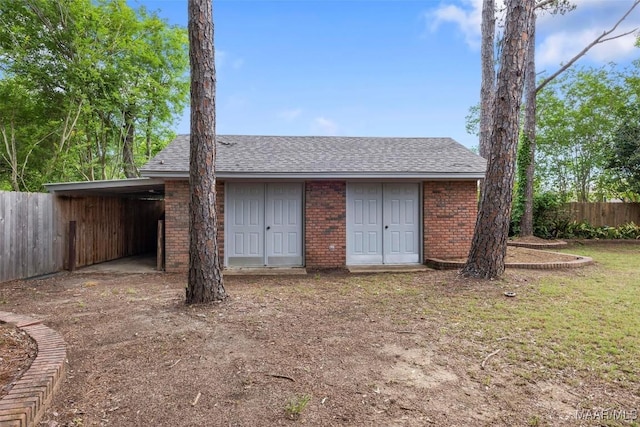 1520 Meriwether Rd, Montgomery, AL 36117 - view of outdoor structure featuring an attached carport