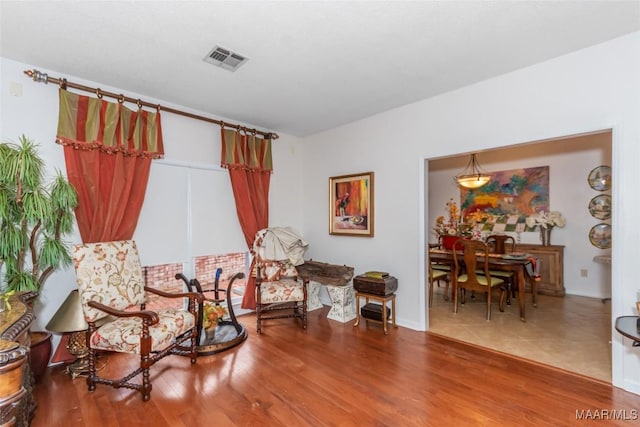 3146 Malone Dr, Montgomery, AL 36106 - living area featuring wood finished floors and visible vents