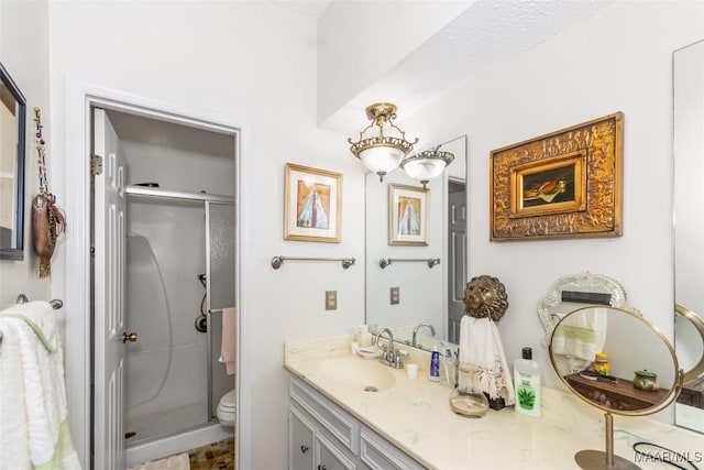 3146 Malone Dr, Montgomery, AL 36106 - full bath featuring vanity, a shower stall, and toilet