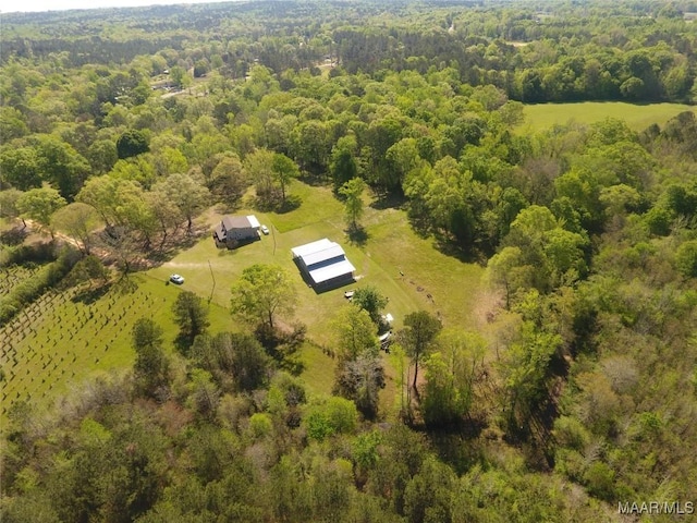 2755 Cherokee Trl, Tallassee, AL 36078 - drone / aerial view featuring a view of trees and a rural view