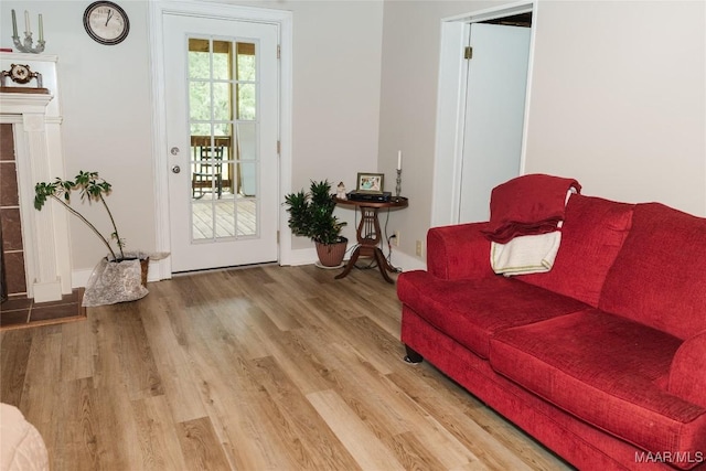 2755 Cherokee Trl, Tallassee, AL 36078 - living room with baseboards and wood finished floors