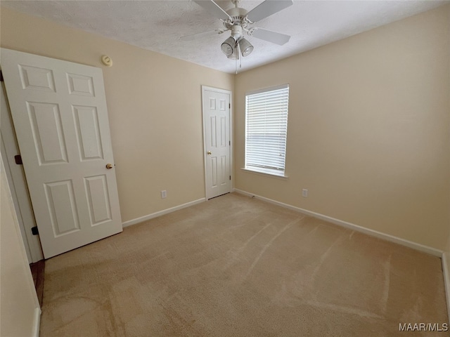 1672 Hawthorne Ln, Prattville, AL 36066 - spare room with baseboards, ceiling fan, and light colored carpet