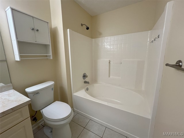 1672 Hawthorne Ln, Prattville, AL 36066 - bathroom with vanity, tile patterned flooring, toilet, and shower / washtub combination