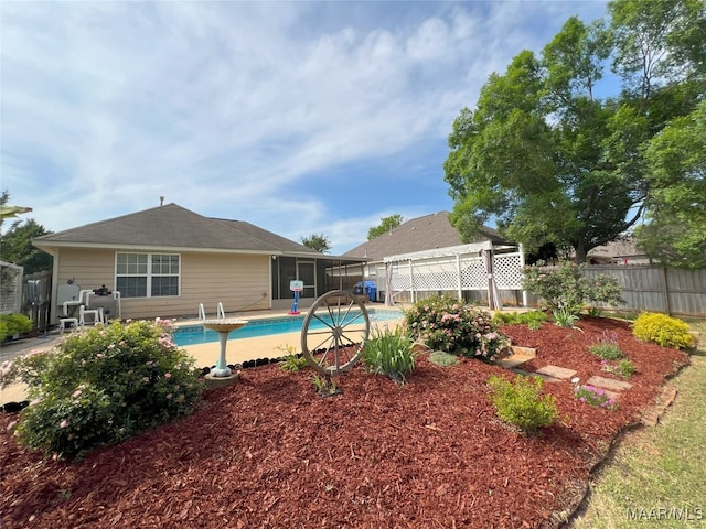 1672 Hawthorne Ln, Prattville, AL 36066 - view of swimming pool featuring a fenced in pool and fence