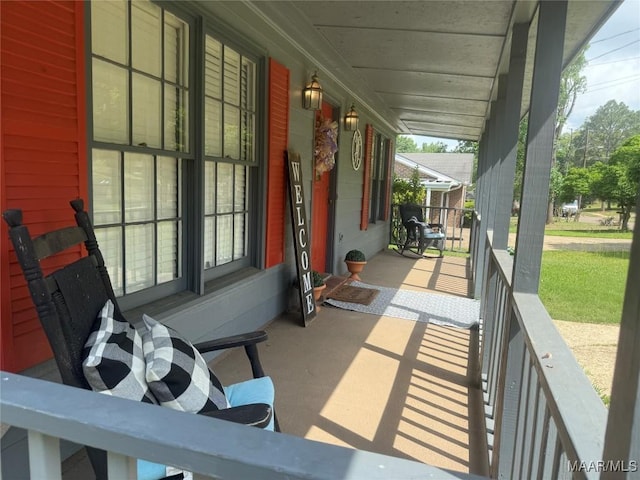 3037 Willow Lane Dr, Montgomery, AL 36109 - view of patio / terrace featuring a porch