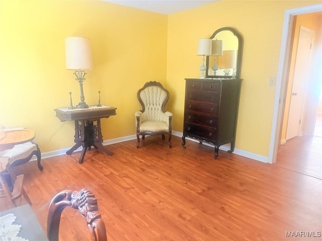 3037 Willow Lane Dr, Montgomery, AL 36109 - sitting room with baseboards and wood finished floors