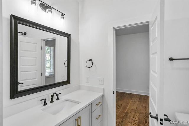 4831 Clerkenwell St, Montgomery, AL 36116 - bathroom featuring vanity and wood finished floors