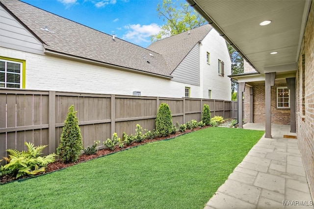 4831 Clerkenwell St, Montgomery, AL 36116 - view of yard featuring a fenced backyard and a patio