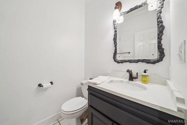 1750 County Road 461, Clanton, AL 35046 - half bathroom with vanity and tile patterned floors