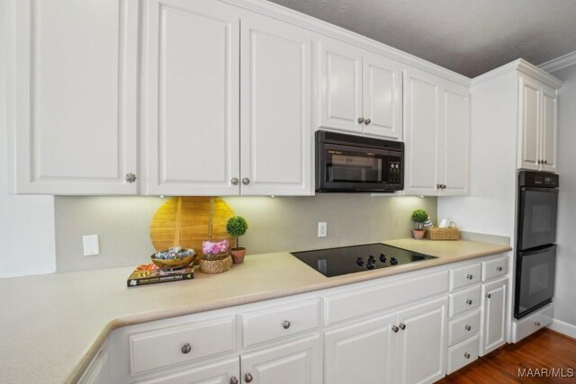 1750 County Road 461, Clanton, AL 35046 - kitchen featuring black appliances, white cabinetry, and light countertops