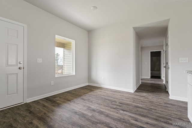 202 Canal Xing, Wetumpka, AL 36092 - unfurnished room featuring baseboards and dark wood finished floors