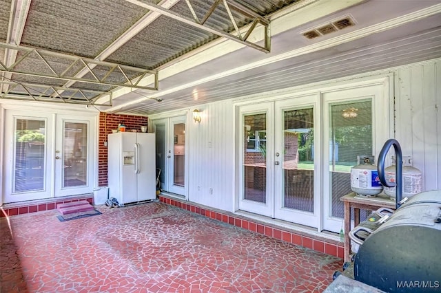 view of patio with french doors
