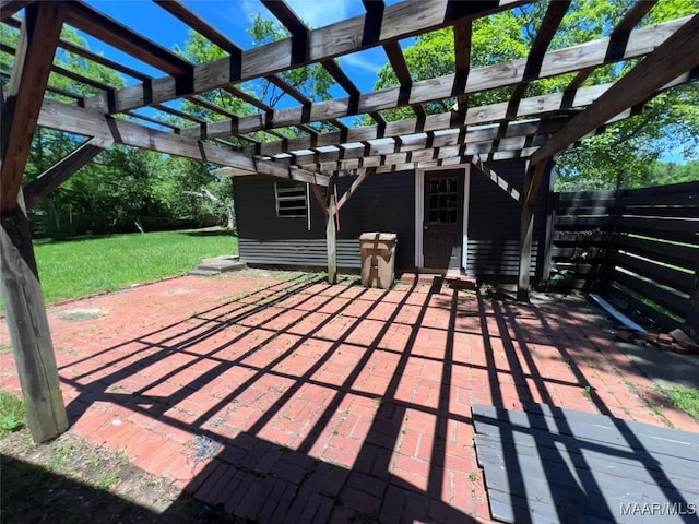 223 Mcdonald Ave, Selma, AL 36701 - view of patio / terrace with a pergola