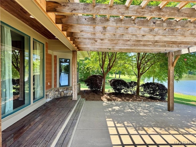 155 Edge Wood Ct, Mathews, AL 36052 - view of patio with a pergola