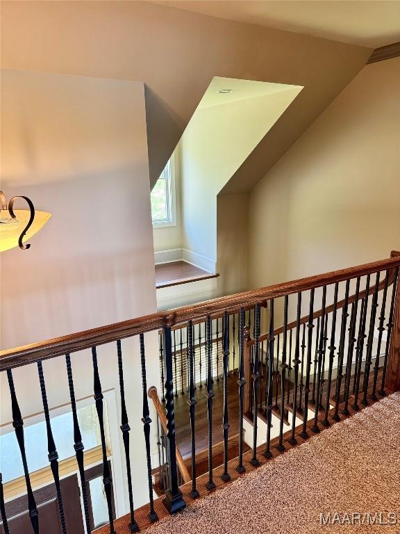 155 Edge Wood Ct, Mathews, AL 36052 - staircase with carpet floors