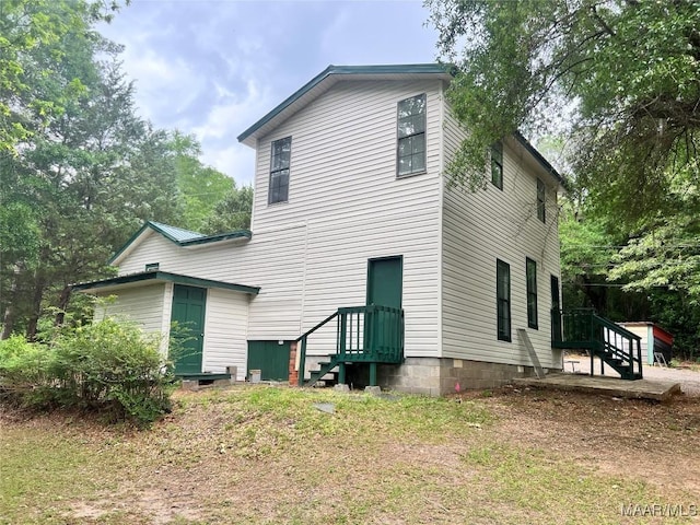 view of back of property