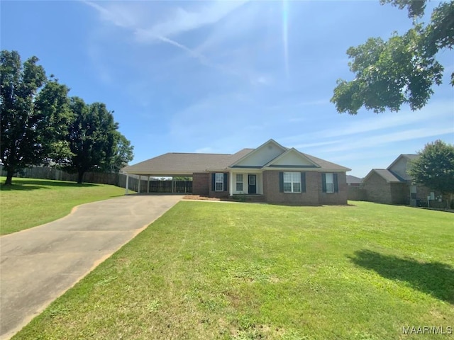 1939 Cedar Ridge Loop, Prattville, AL 36067 - ranch-style home with a carport, concrete driveway, and brick siding
