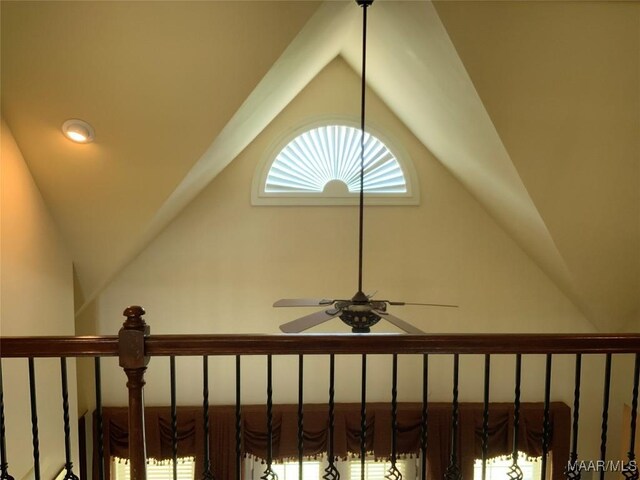 room details with ceiling fan