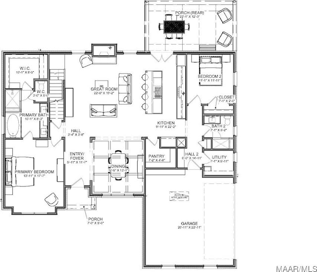 8401 Young Xing, Montgomery, AL 36116 - home floor plan