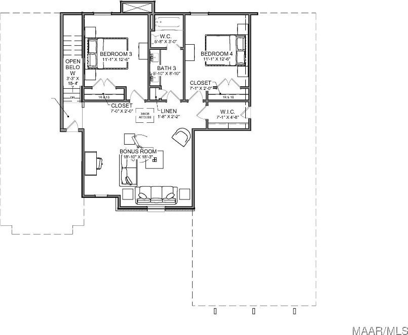 8401 Young Xing, Montgomery, AL 36116 - home floor plan