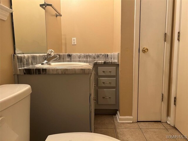 1348 Whisperwood Ct, Montgomery, AL 36117 - bathroom with tile patterned floors, toilet, and vanity