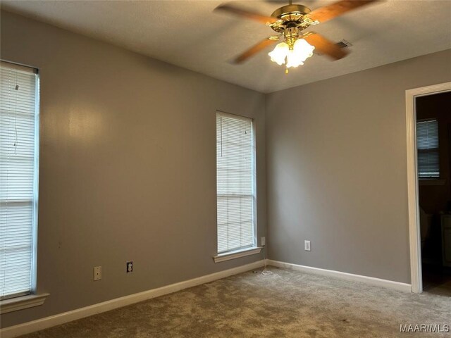 1348 Whisperwood Ct, Montgomery, AL 36117 - unfurnished room featuring carpet, a ceiling fan, and baseboards