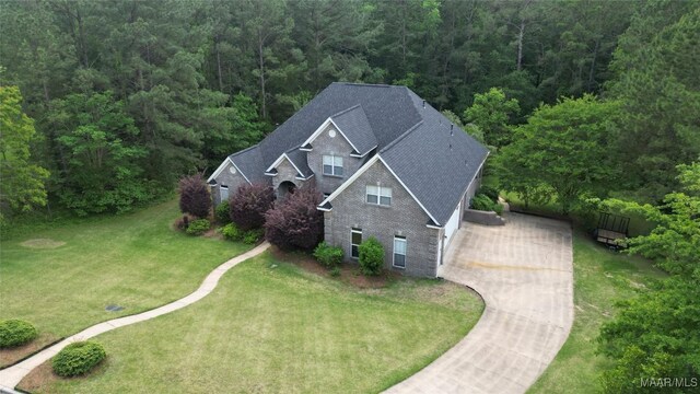 175 Rosemere Dr, Tallassee, AL 36078 - aerial view of property and surrounding area with a forest