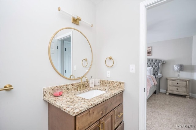 211 Oakwood Dr, Hope Hull, AL 36043 - ensuite bathroom featuring vanity and baseboards