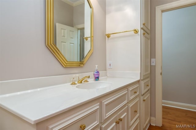 8180 Longneedle Pl, Montgomery, AL 36117 - bathroom with vanity and wood finished floors
