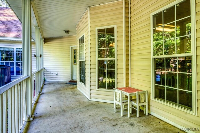 view of patio with covered porch