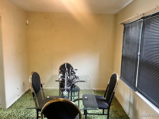 3600 Hunting Creek Rd, Montgomery, AL 36116 - dining space with carpet flooring and baseboards
