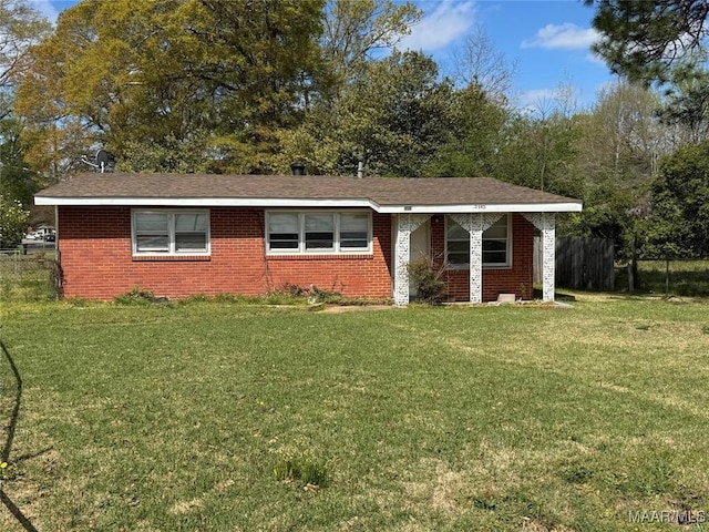 view of front facade with brick siding