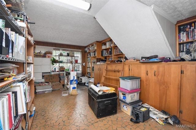 view of storage area