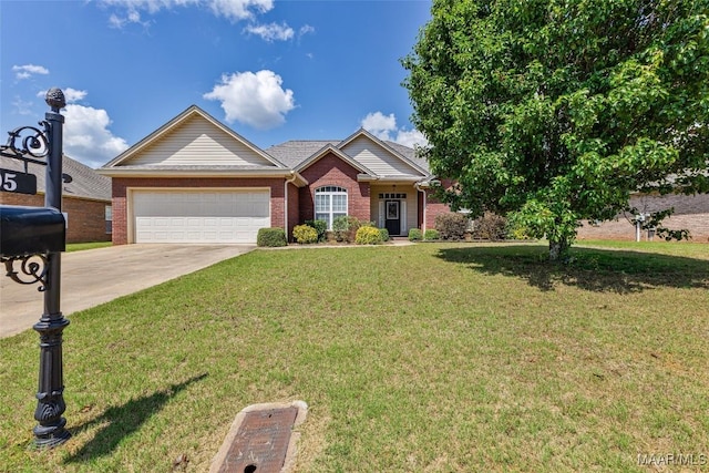705 Coleman Way, Prattville, AL 36067 - ranch-style home featuring an attached garage, concrete driveway, brick siding, and a front yard