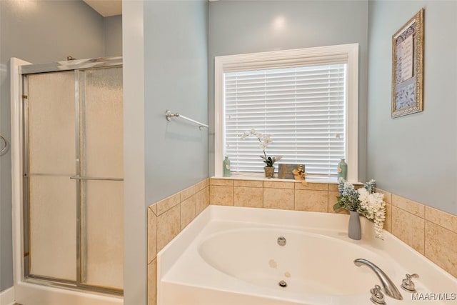 705 Coleman Way, Prattville, AL 36067 - bathroom featuring a stall shower and a garden tub