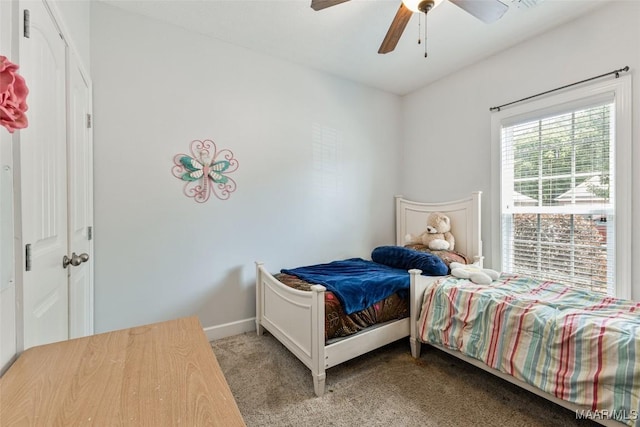 705 Coleman Way, Prattville, AL 36067 - carpeted bedroom with baseboards and a ceiling fan