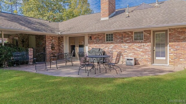 3469 Warrenton Rd, Montgomery, AL 36111 - view of patio / terrace featuring french doors