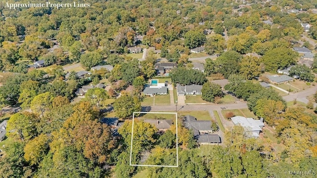 3469 Warrenton Rd, Montgomery, AL 36111 - aerial perspective of suburban area with a forest