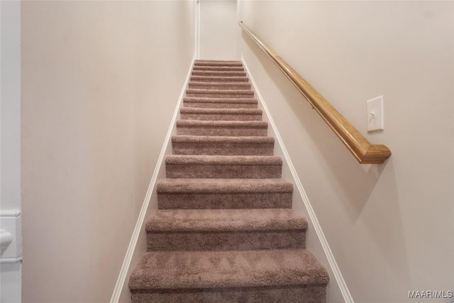 1412 Wildlife Way, Prattville, AL 36066 - staircase featuring carpet floors