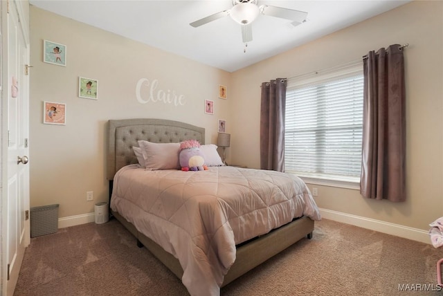 1412 Wildlife Way, Prattville, AL 36066 - carpeted bedroom with baseboards and a ceiling fan