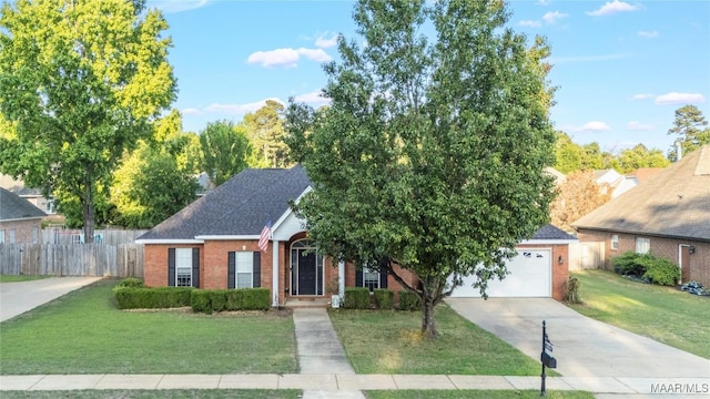 1274 Cross Creek Rd, Prattville, AL 36067 - view of front of home featuring brick siding, a garage, driveway, and roof with shingles