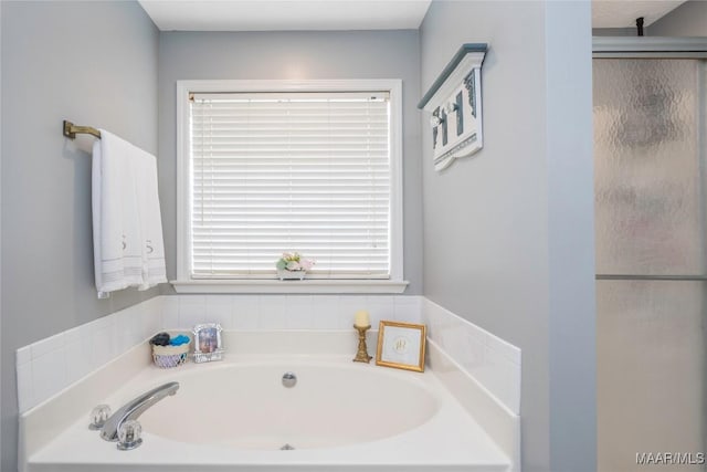 1274 Cross Creek Rd, Prattville, AL 36067 - bathroom featuring a shower stall and a garden tub