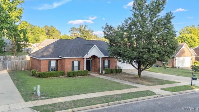 1274 Cross Creek Rd, Prattville, AL 36067 - view of front of house featuring brick siding, concrete driveway, and a shingled roof
