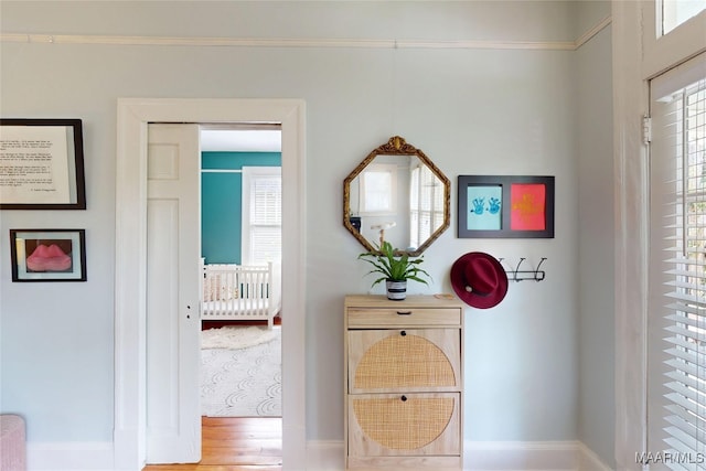 1207 Woodward Ave, Montgomery, AL 36106 - corridor with baseboards and wood finished floors