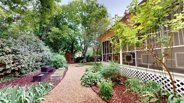 1207 Woodward Ave, Montgomery, AL 36106 - view of yard with a storage shed and an outdoor structure