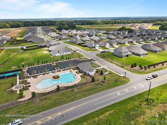 1430 Wildlife Way, Prattville, AL 36066 - aerial view of property's location with a pool and nearby suburban area