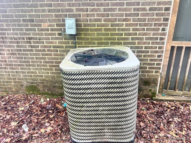 exterior view of central air condition unit
